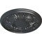 Ekena Millwork Wakefield Ceiling Medallion (Fits Canopies up to 3 5/8"), Hand-Painted Pewter, 11 3/4"OD x 1 1/4"P CM11WAPES - alternate 3